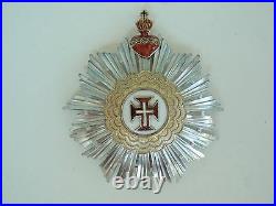 Portugal Military Order Of Christ Breast Star. Silver. Vf+
