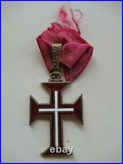 Portugal Military Order Of Christ Commander Grade. Silver. Marked. Rare