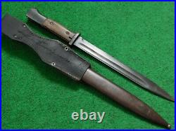 Portuguese Mauser M/937 Bayonet With Scabbard And Frog