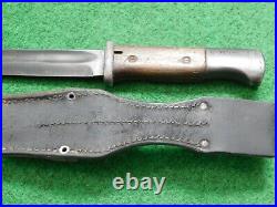 Portuguese Mauser M/937 Bayonet With Scabbard And Frog