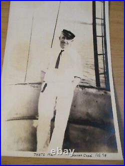 Post WWI 1919 US Navy PHOTO LotU. S. S. WILKESCaribbean TourDIVING off MASTG