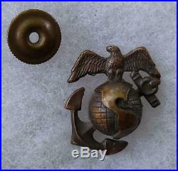 Post-WWI USMC Marine H&H P26 EGA Pin of General WPT Hill D. Snyder Collection
