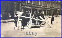 Post-ww1 German Freikorps Berlin Str Fighting 2 Ton Mine Mar 1919 Photo Postcard