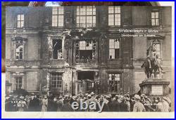 Post-ww1 German Freikorps Street Fighting Berlin Palace Hit! Photo Postcard Rppc