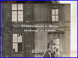 Post-ww1 German Freikorps Street Fighting Berlin Palace Hit! Photo Postcard Rppc