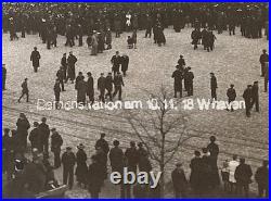 Post-ww1 German Freikorps Wilhelmshaven Demonstration Photo Postcard Rppc