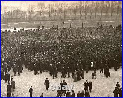 Post-ww1 German Freikorps Wilhelmshaven Demonstration Photo Postcard Rppc
