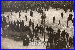 Post-ww1 German Freikorps Wilhelmshaven Demonstration Photo Postcard Rppc