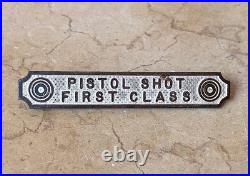 Post-ww1 U. S. Marine Corps Silver Pistol Shot First Class Qualification Badge