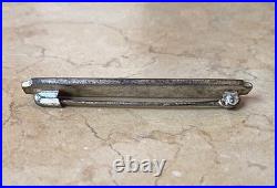 Post-ww1 U. S. Marine Corps Silver Pistol Shot First Class Qualification Badge
