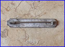 Post-ww1 U. S. Marine Corps Silver Pistol Shot First Class Qualification Badge