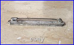 Post-ww1 U. S. Marine Corps Silver Pistol Shot First Class Qualification Badge