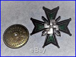 Pre WW II, Polish Military 21 Field (Mountain) Artillery Regiment badge rare