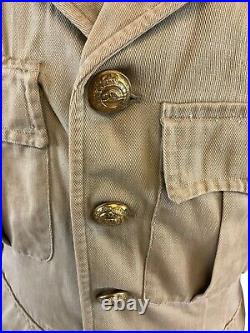 Pre WW2 Canadian Militia Khaki Officers Tropical Service Dress Uniform Jacket