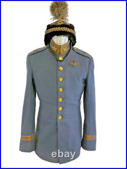 Pre WW2 Canadian RCAF Full Dress Tunic with Busby Named F/Lt RA Cameron