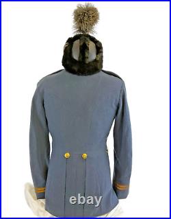Pre WW2 Canadian RCAF Full Dress Tunic with Busby Named F/Lt RA Cameron