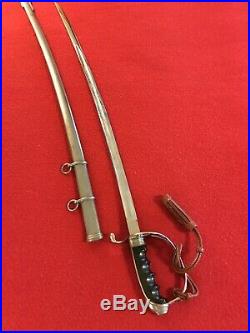 Pre-WWI M1902 Officers SABER Sword M. C. Lilley & Co. Horn Grip. Excellent++