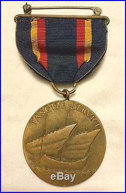 Pre-WWI US Navy USS Houston Yangtze Service Medal, Box, Citation No 4515. SUPERB