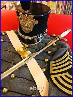 Pre-WWII 1920s-1930s West Point USMA Shako Complete! OLD! SUPERIOR