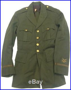 Pre WWII 1920s Army Officers Military Tunic Named #A8