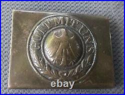 Pre WWII 1935 German Reichsmarine Enlisted Navy Brass Buckle, Belt, Suspenders