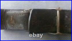 Pre WWII 1935 German Reichsmarine Enlisted Navy Brass Buckle, Belt, Suspenders