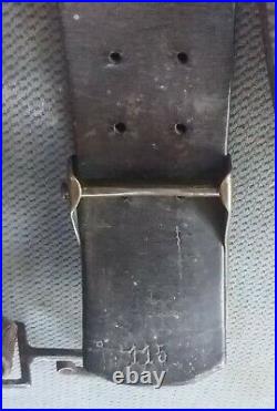 Pre WWII 1935 German Reichsmarine Enlisted Navy Brass Buckle, Belt, Suspenders