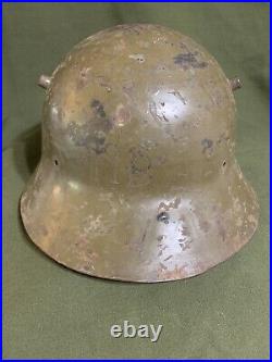 Pre WWII Czechoslovakian M30 Helmet Vz30 Czech Spanish Civil War 1930s/40s shell