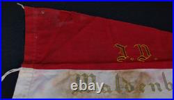 Pre-WWII German Lutheran Christian Youth Flag Pennant J. N. Waldenburg & Emblem