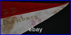 Pre-WWII German Lutheran Christian Youth Flag Pennant J. N. Waldenburg & Emblem
