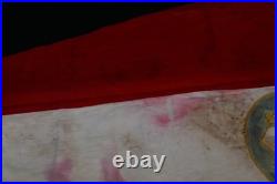 Pre-WWII German Lutheran Christian Youth Flag Pennant J. N. Waldenburg & Emblem