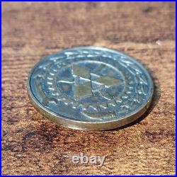 Pre-WWII Japanese Mitsubishi Shipbuilding Kobe Shipyard Employee Service Badge