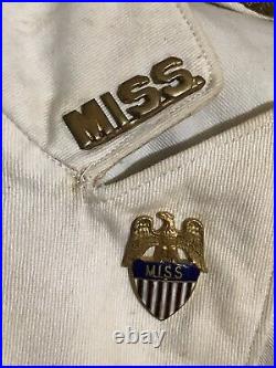 Pre WWII M1902 White Mess Dress Uniform Mississippi National Guard Aide De Camp