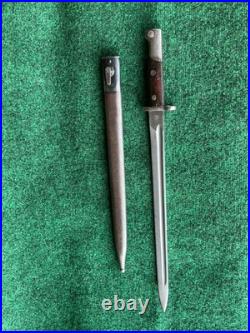 Pre WWII M1924/30 Yugoslavian Mauser Long Bayonet yugo BT3 Matching Number