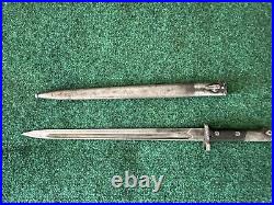 Pre WWII M1924/30 Yugoslavian Mauser Long Bayonet yugo BT3 Matching Number