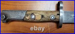 Pre WWII M1924 Yugoslavian Mauser Bayonet Stamped BT3 & 8822