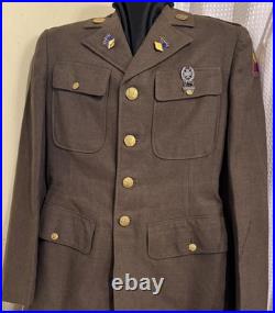 Pre WWII M1926 Spec 8-31B Service Coat. 66th Infantry Regt (1st Tank Regiment)