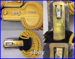 Pre-WWII NAVY Ensign Chapeau, Epaulettes, Belt for H. C. Laird, USNA Class 1935