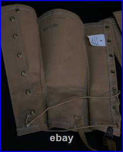 Pre-WWII USMC Marine Corps Leggings Size 3 Dated 1938, Named'JL LUSBY' Gysgt