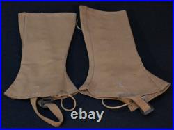 Pre-WWII USMC Marine Corps Leggings Size 3 Dated 1938, Named'JL LUSBY' Gysgt