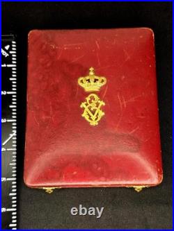 Pre-War Italian Order Of The Crown Knight With Box And Miniature