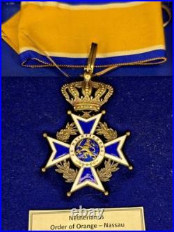 Pre-War Order Of Orange-Nassau Commander Non-Combatant With Original Box