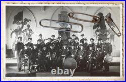 Pre Ww2 German Protection Squadron Band 1932 Randersacker Germany Photo Postcard