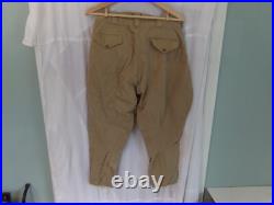 Pre Ww2 Us Army Cavalry Jodhpurs Breeches Cotton Button Fly 32 Waist