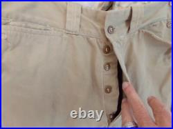 Pre Ww2 Us Army Cavalry Jodhpurs Breeches Cotton Button Fly 32 Waist