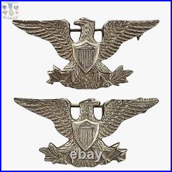 Pre Ww2 Us Marine Corps Colonel War? Eagles Insignia T. E. Dickinson Jewelers