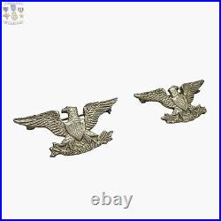 Pre Ww2 Us Marine Corps Colonel War? Eagles Insignia T. E. Dickinson Jewelers