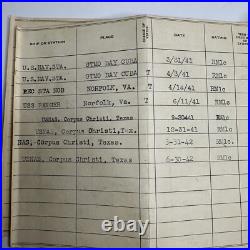 Pre and Post WWII 1927 1948 US Navy Continuous Service Certificate Original