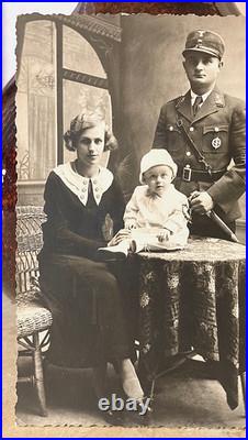 Pre-ww2 German Storm Division Leadership School Student Photo Postcard Rppc 1933