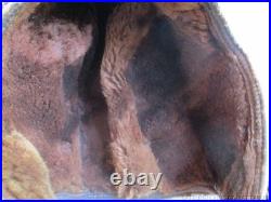 Pre-wwii Us Army Air Corps Air Associates Fur Lined Leather Flight Helmet